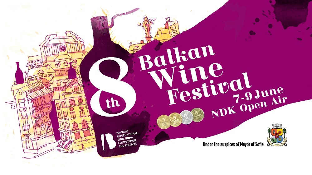 The 8th Balkan International Wine Competition and Festival will be outdoors this year — in front of the National Palace of Culture, over 800 wines from 200 cellars will play the leading role